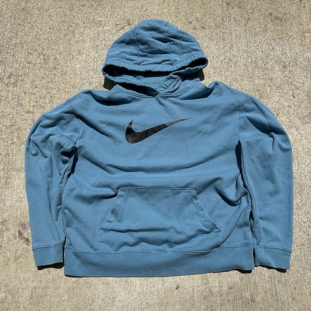 Nike Men's Pullover Blue Hoodie Size Medium